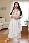 NSR 867 Pure Khadi Cottan With Embroidery Sequence Work Top With Pant Navratri Collection Best Wholesale Shop In Surat